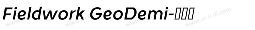 Fieldwork GeoDemi字体转换 Fieldwork GeoDemi字体转换